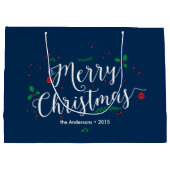 Joyeux sac de cadeau de gui (Dos)