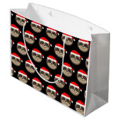 Joyeux sac de cadeau de Noël de paresse de (Dos Angle)