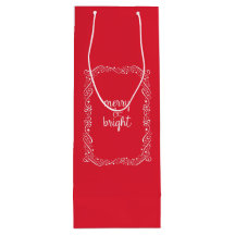 Joyeux sac de vacances en ruban rouge brillant