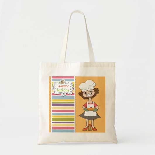 Joyeux Sac fourre-tout à tarte d'anniversaire (Devant)