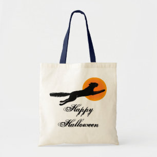 Joyeux Sac fourre-tout de chat noir Halloween