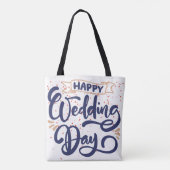 Joyeux Sac fourre-tout de jour de mariage - Cadeau (Dos)