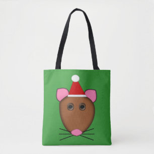 Joyeux Sac fourre-tout de la souris de Noël