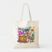 Joyeux sacs fourre-tout de gâteaux d'anniversaire (Dos)