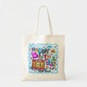 Joyeux sacs fourre-tout de gâteaux d'anniversaire (Devant)