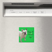 Joyeux Saint Patrick's Day French Bulldog aimant (In Situ (Lave-vaisselle))