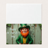 Joyeux Saint Patrick's Day Leprechaun (Outside Unfolded)