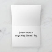 "JOYEUX SAINT-VALENTIN" DE CARTE DE CHAT QUI TRAIN (Intérieur)