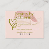 Joyeux salon de beauté de Noël Carte de rendez-vou (Devant)