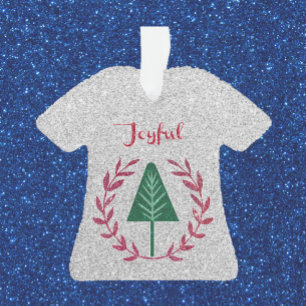 Joyeux sapin de Noël et couronne