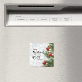 Joyeux sapin de Noël personnalisé | Magnet (In Situ (Lave-vaisselle))