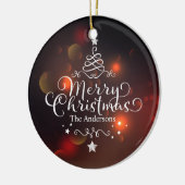 Joyeux sapin de Noël personnalisé| Ornement (Gauche)