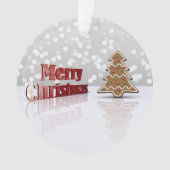 Joyeux sapin de pain d'épice de Noël (devant)