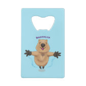 Joyeux sauter quokka dessin animé (Dos)