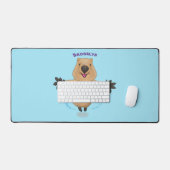 Joyeux sauter quokka dessin animé (Clavier et souris)