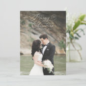 Joyeux script Carte photo de vacances (Debout devant)