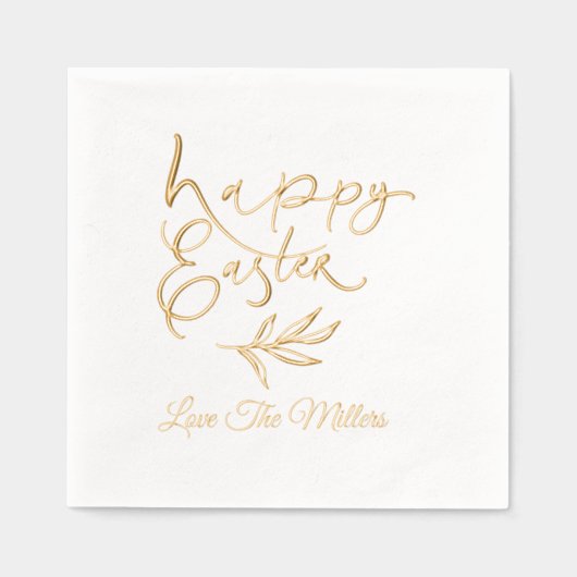 Joyeux script de calligraphie de Pâques Nom person (Recto)