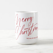 Joyeux script de Mug de Noël personnalisé | Person (Centre)