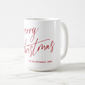 Joyeux script de Mug de Noël personnalisé | Person (Devant droit)