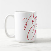 Joyeux script de Mug de Noël personnalisé | Person (Gauche)