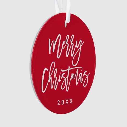 Joyeux Script de Noël Couleur personnalisée Photo  (devant)