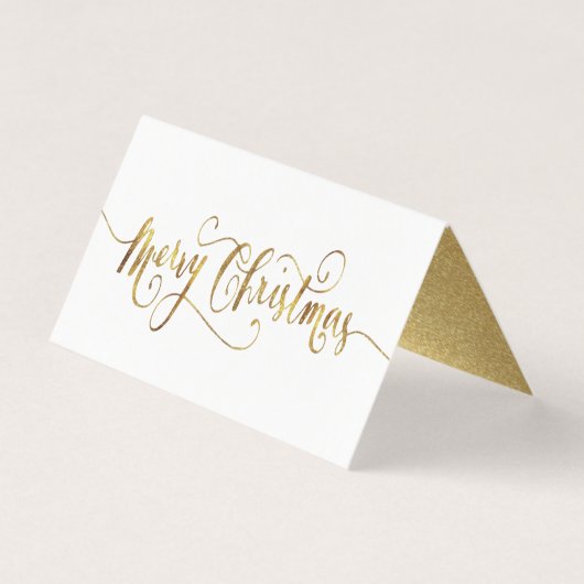 Joyeux script de Noël Gold Foil (Front)