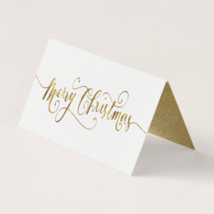 Joyeux script de Noël Gold Foil