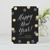 Joyeux Script de Nouvel An non photo carte de vaca (Debout devant)