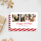 Joyeux Script de vacances - Carte photo triple