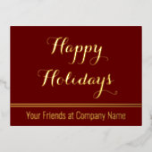 Joyeux Script de vacances du nom de l'entreprise R (Recto)