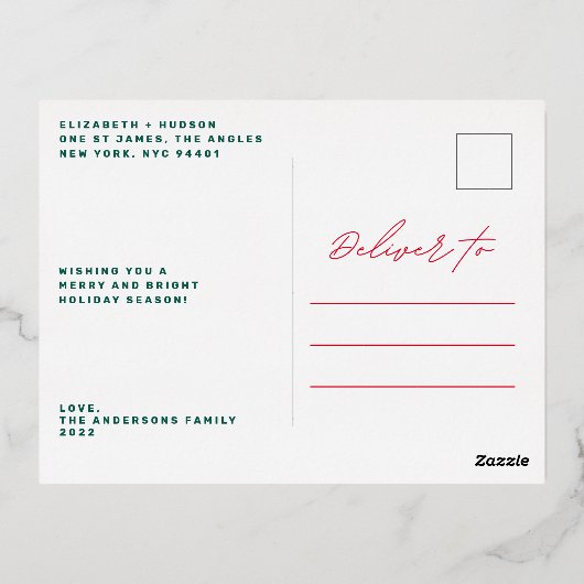 joyeux script joyeuses vacances photo noël (Verso)