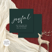 Joyeux Script Joyeux Noël Carte verte