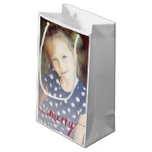 Joyeux script personnalisé Sac cadeau photo / Roug (Dos Angle)