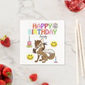 Joyeux serviettes en papier d'anniversaire, Wolf (En situation)