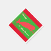 joyeux serviettes en papier de baleine de noël (Coin)