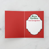 Joyeux singe cacao Noël ajouter carte de message (Intérieur)