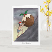 Joyeux Sisyphus ! Carte de Noël (Fleur jaune)
