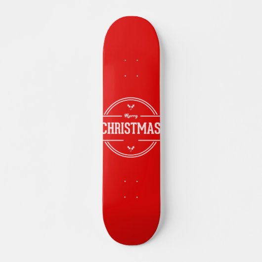 Joyeux Skateboard de Noël (Devant)