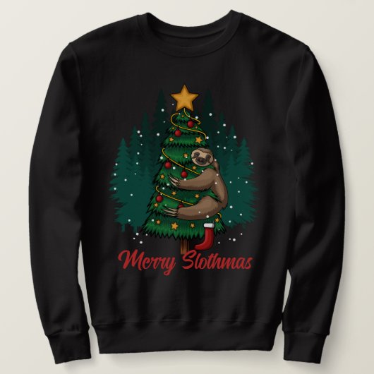 Joyeux Slothmas - Noël Sloth Sweatshirt (Design devant)