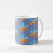 Joyeux Snowflakes Classique Mug Blanc (Devant droit)