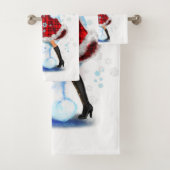 Joyeux Snowman et Fille Dance Tango fête de Noël (En situation)