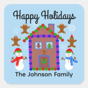 Joyeux Snowman & House #3 Stickers