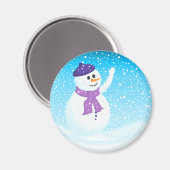 Joyeux Snowman Magnet (Recto/Verso)
