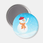 Joyeux Snowman Magnet (Recto/Verso)