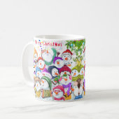 Joyeux Snowmans Christmas Coffee Mug (Devant gauche)