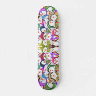 Joyeux Snowmans Fête de Noël Skateboard cadeau