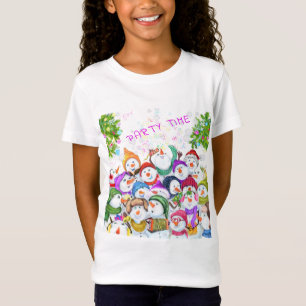 Joyeux Snowmans Joyeux Noël Party Enfants T-shirt