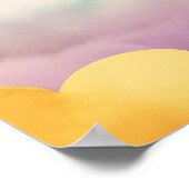 Joyeux, Soleil brillant dans les nuages Poster de (Coin)