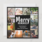 Joyeux souvenirs 12 Noël Modèle photo (Devant)