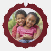 Joyeux souvenirs 2 Photos Ornement de Noël (Verso)